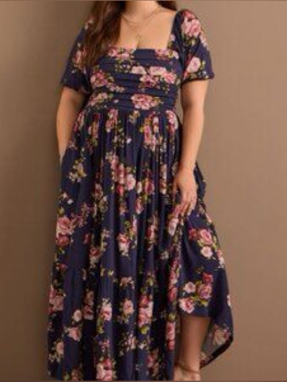 Arula Floral Maxi Dress in Blue & Pink New with tags Size 2x